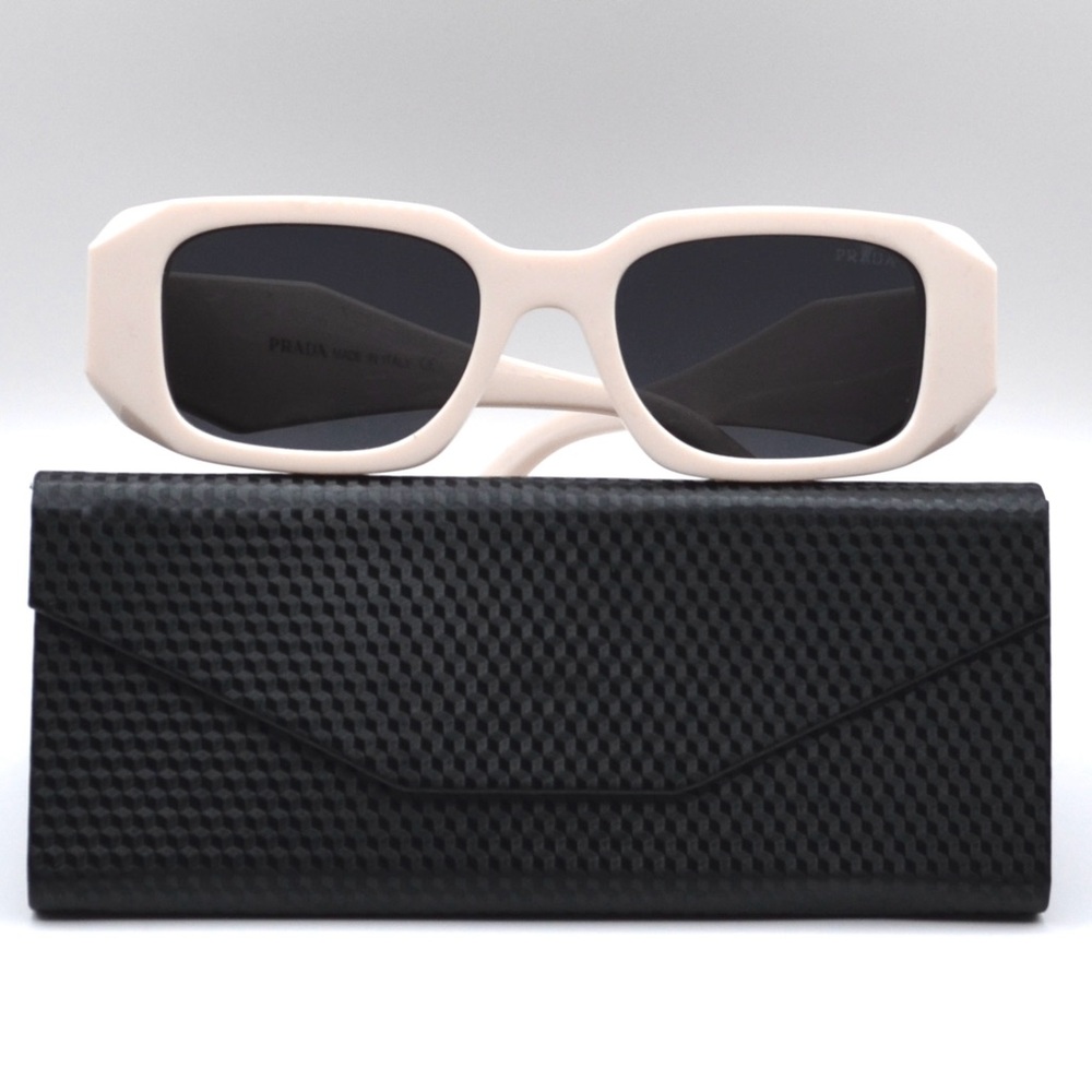 Prada Women’s Sunglasses | White Frame | Grey Lenses | Like New - Picture 6 of 14